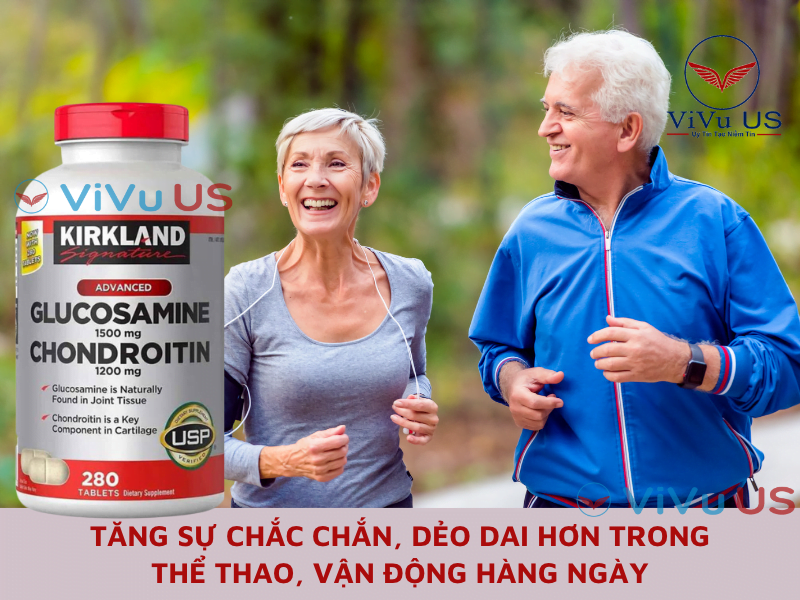 Glucosamine 1500mg & Chondroitin 1200mg 280 vien mau moi