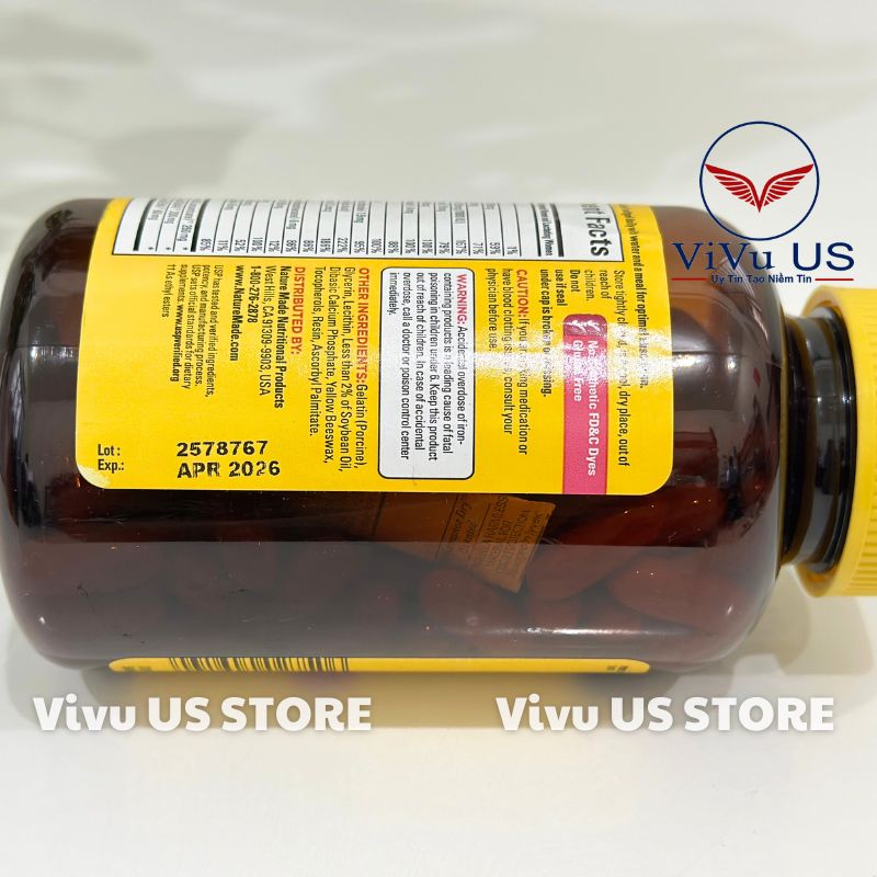 Hạn Sử Dụng Nature Made Prenatal Multi + Dha + Folic Acid 150 Viên Mẫu Mới