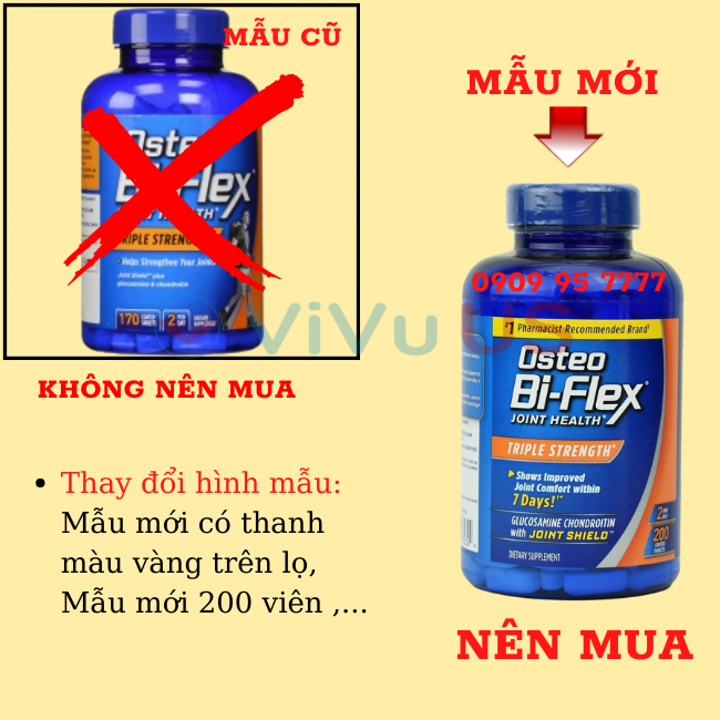 Phân Biệt Mẫu Mới Mẫu Cũ Bổ Khớp Osteo