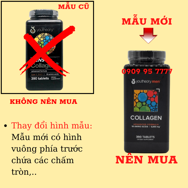 Phân Biệt Thật Giả Collagen Men 390 Viên