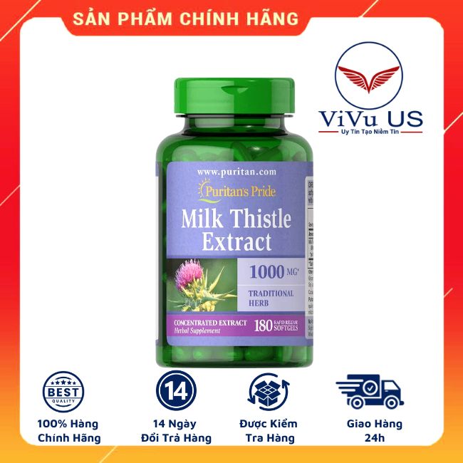 Purmilk Thistle Extractitans Pride 1000mg 180 Vien
