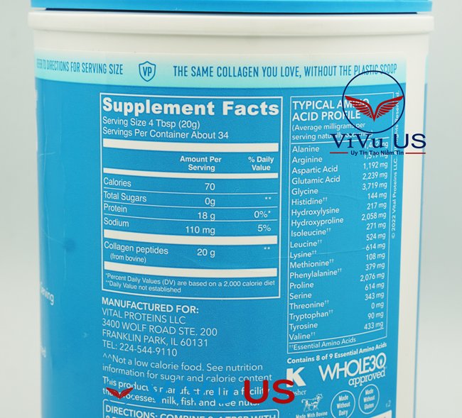 Thanh Phan Collagen Peptide