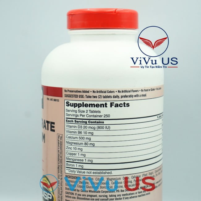 Thanh Phan Calcium Citrate Magnesium And Zinc D3