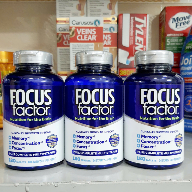 Focus Factor Nutrition For The Brain 180 Viên Mẫu Mới