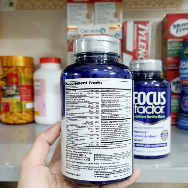 Thành Phần Focus Factor Nutrition For The Brain 180 Vien