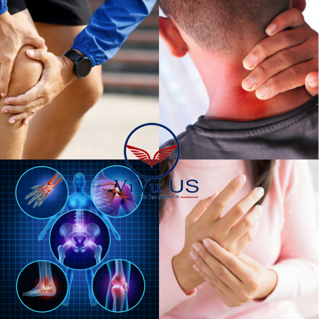 Các vị trí đau khớp thường thấy