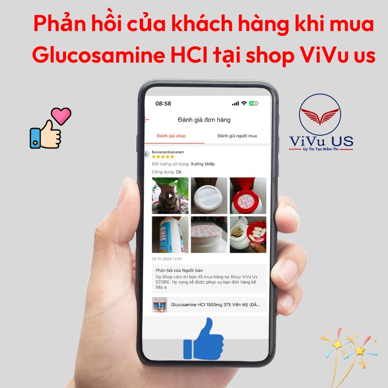 Phản Hồi Của Khách Hàng Khi Mua Glucosamine Hci Tại Shop