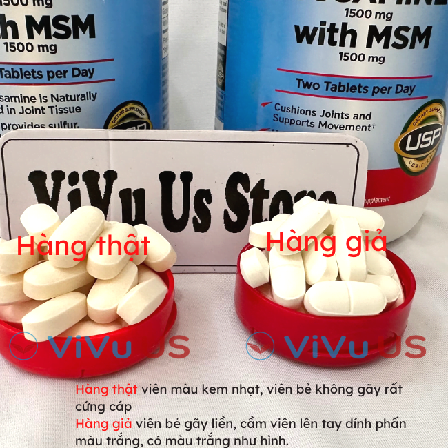 Cách phân biệt hàng giả và thật Glucosamine HCI