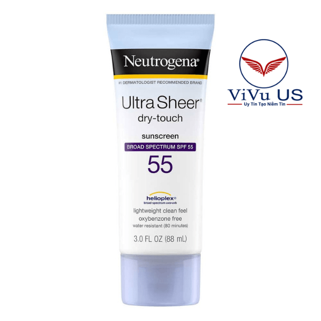 Neutrogena Spf55 Ultra Sheer Dry Touch Set 147ml+88ml