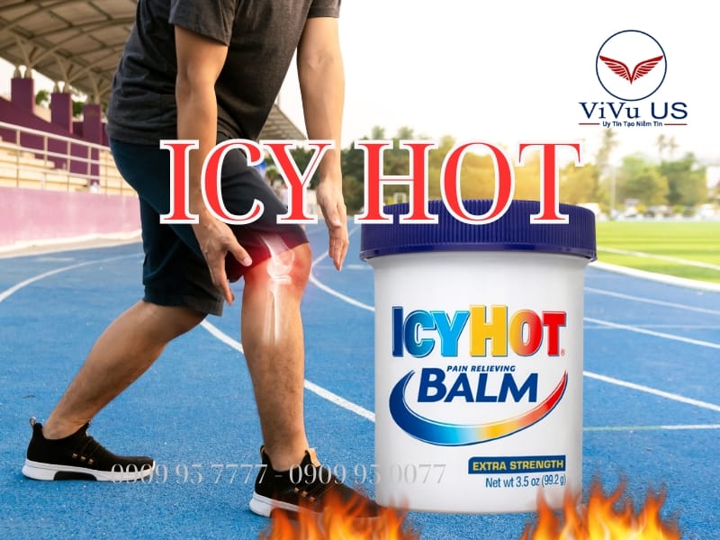 Dau xoa bop giam đau nhuc Icy Hot Balm Pain Relieving cua My