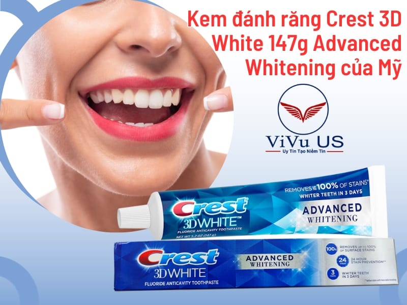 Crest 3D White 147g Advanced Whitening