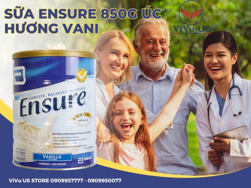 SUA Ensure 850g UC CHINH HANG