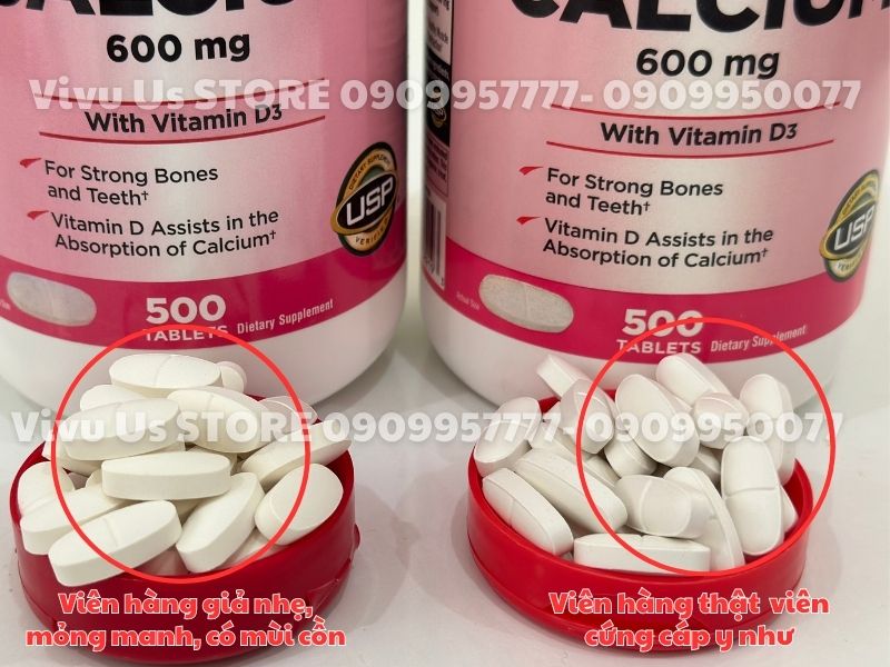 cach phan biet hang that va gia calcium 600mg