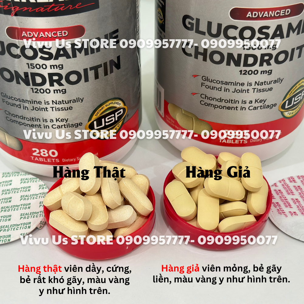 cach phan biet hang that va gia glucosamine 1500mg chondroitin 1200mg 280 vien 2