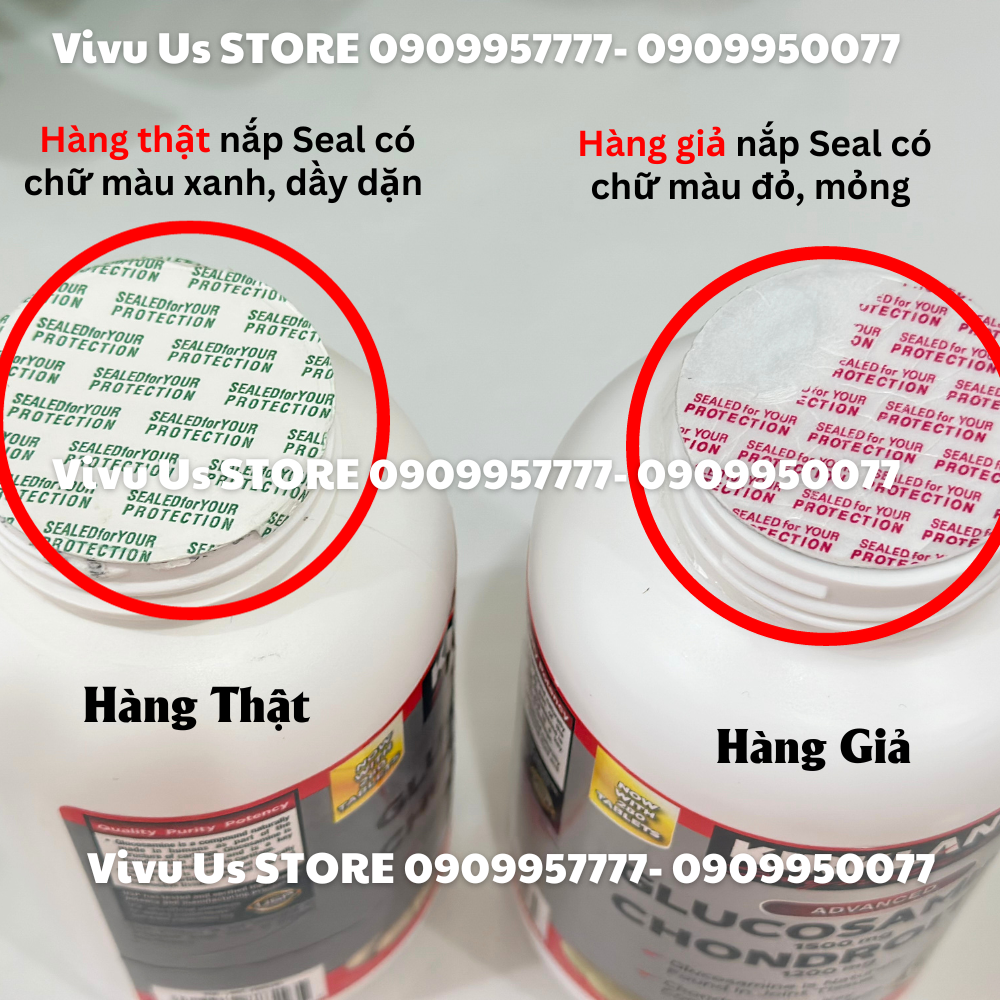 cach phan biet hang that va gia vien uong glucosamine 1500mg chondroitin 1200mg 280vien