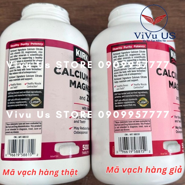 phan biet hang giamagnesium and zinc with vitamin d3