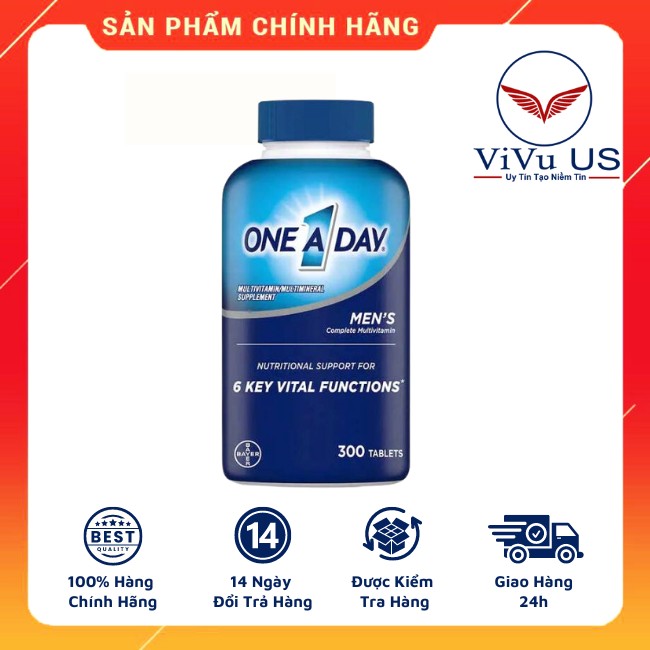 vien uong vitamin tong hop One A Day Men’s Multivitamin cho nam duoi 50 tuoi
