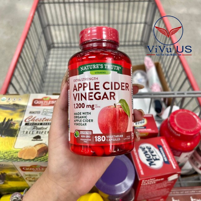 Vien Uong Giam Tao Huu Co Apple Cider Vinegar 1200mg