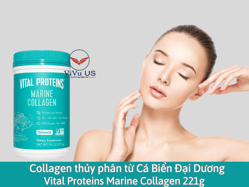Collagen Thủy Phân Vital Proteins Marine Collagen 221g