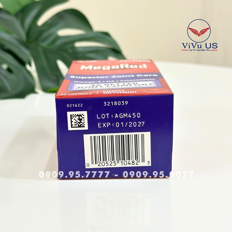 Mã Vạch Và Hạn Sử Dụng Megared Joint Care 60 Viên