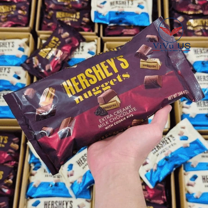 Socola Trắng Vụn Cookies Hershey’s Nuggets