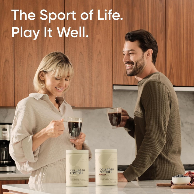 Bột Collagen Thủy Phân Không Vị Sr Sports Research Collagen Peptides Unflavored Types I & Iii Của Mỹ