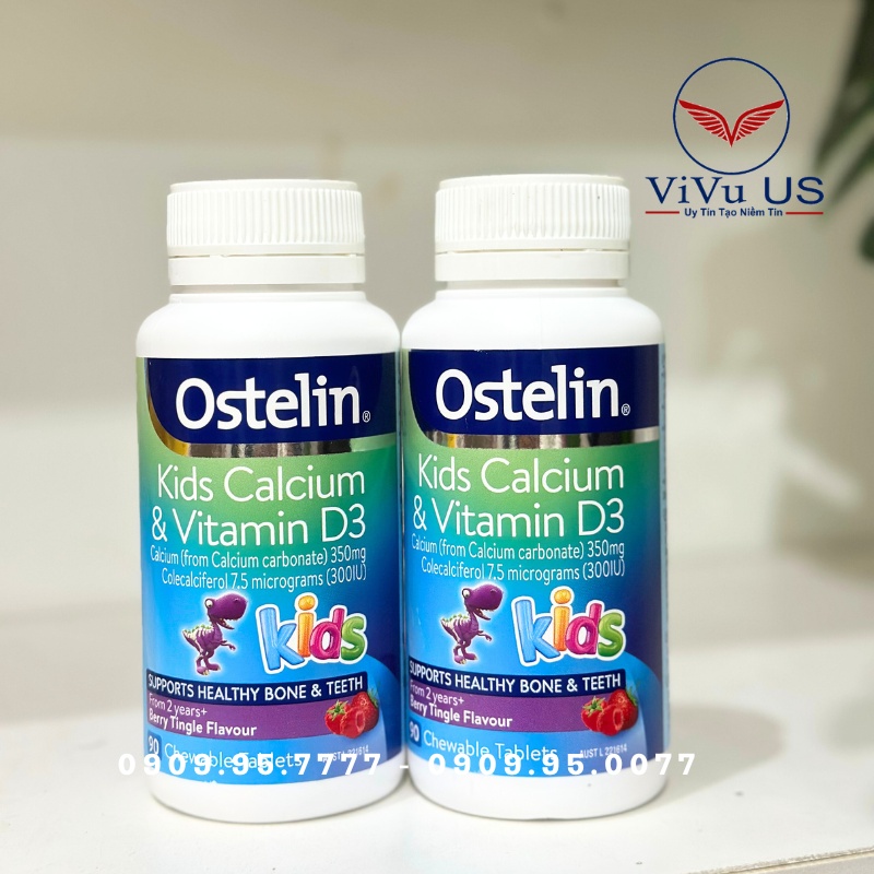 Canxi D3 Khủng Long Ostelin Úc 90 Viên