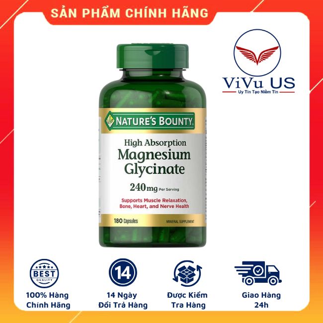 Magnesium Glycinate Nature’s Bounty 240mg